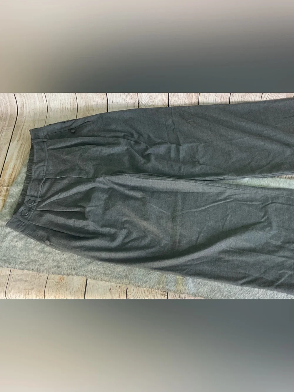 Anthropologie Melange Gray Wide Leg Trousers Size M - Picture 5 of 16